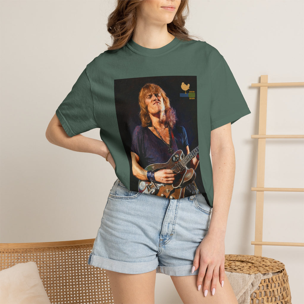 Alvin Lee performing at Woodstock T Shirt