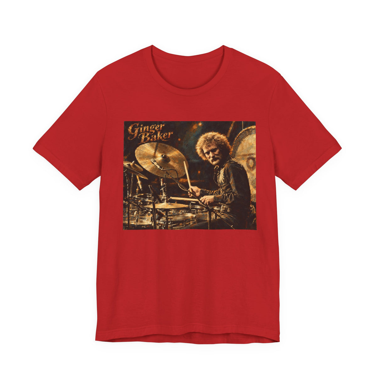 Ginger Baker Drummer T Shirt