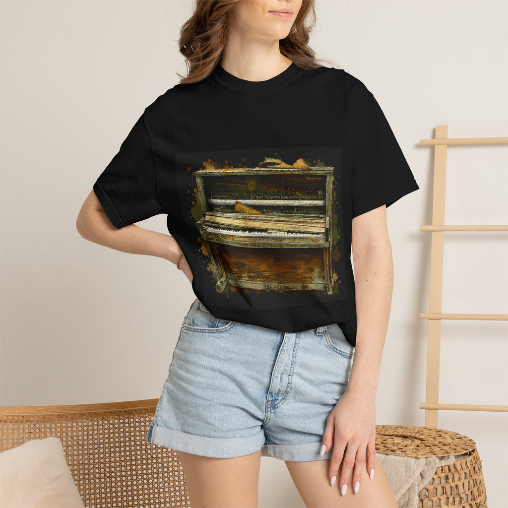 Vintage Piano Original Art T Shirt