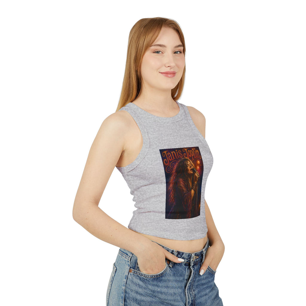 Janis Joplin Classic Rock Crop Tank Timeless Soul Racer Tank