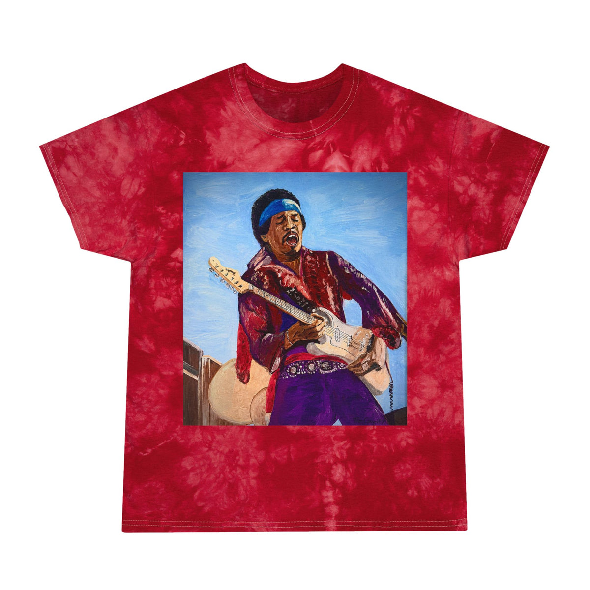 Jimi Hendrix Tribute Tie Dye T Shirt