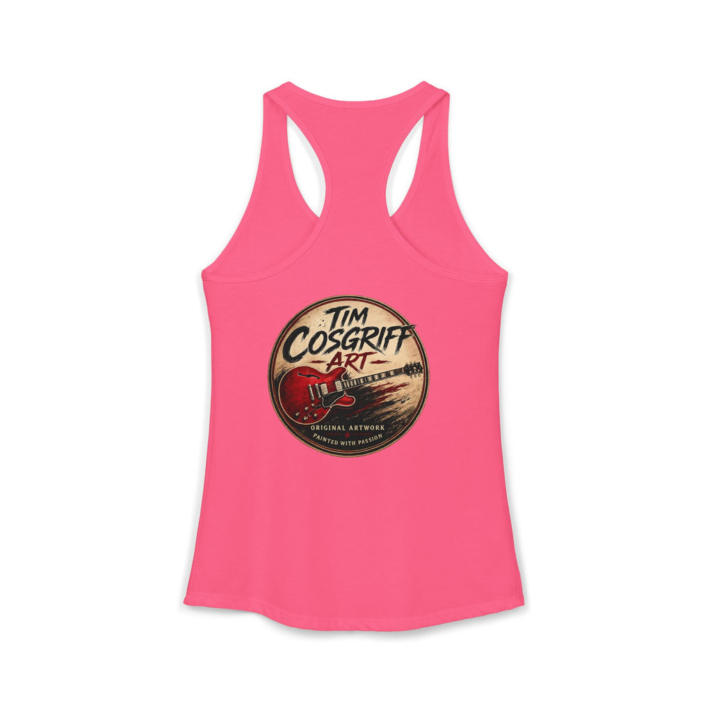 Jimmy Page Guitarist Women's Ideal Racerback Tank