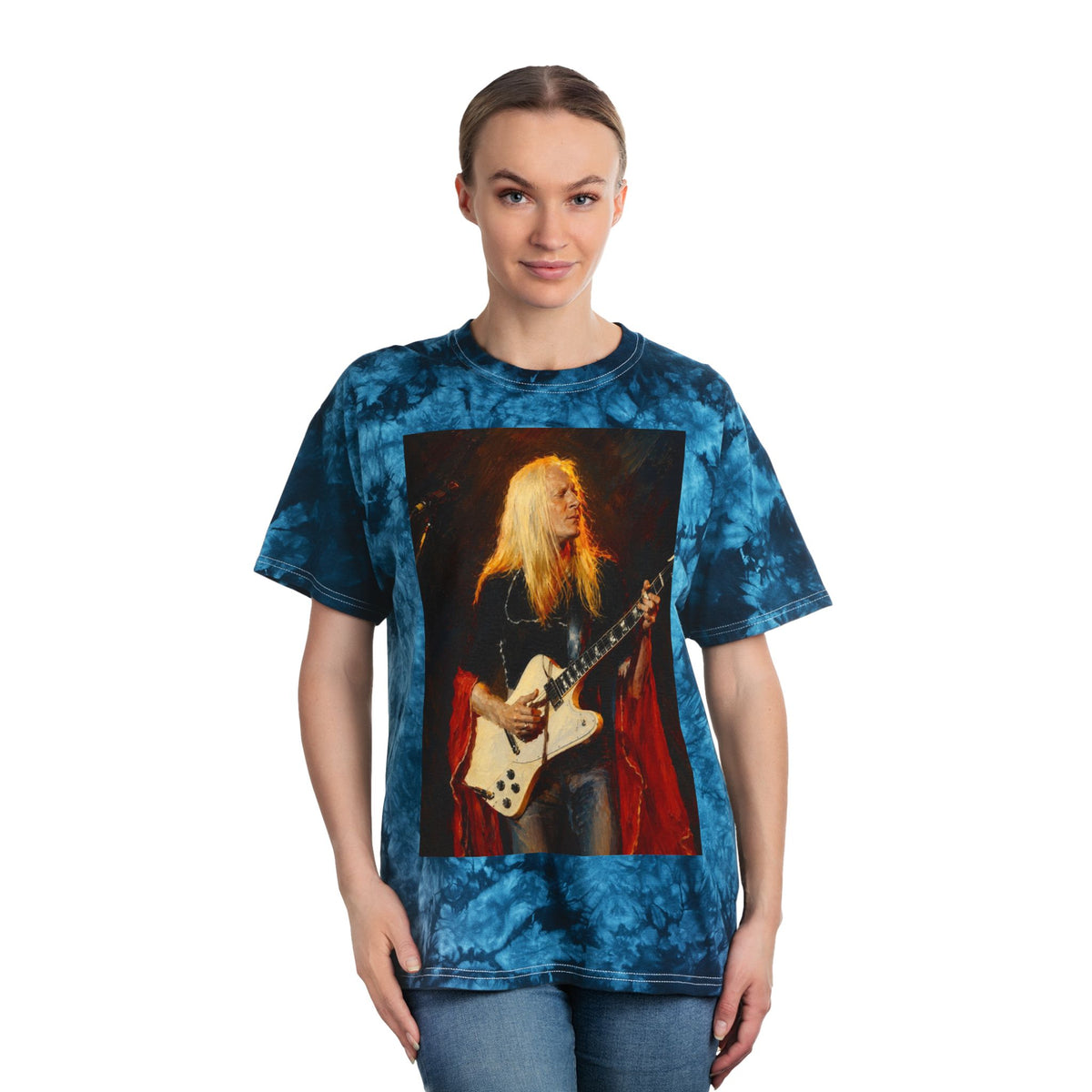 Johnny Winter Tie Dye T Shirt