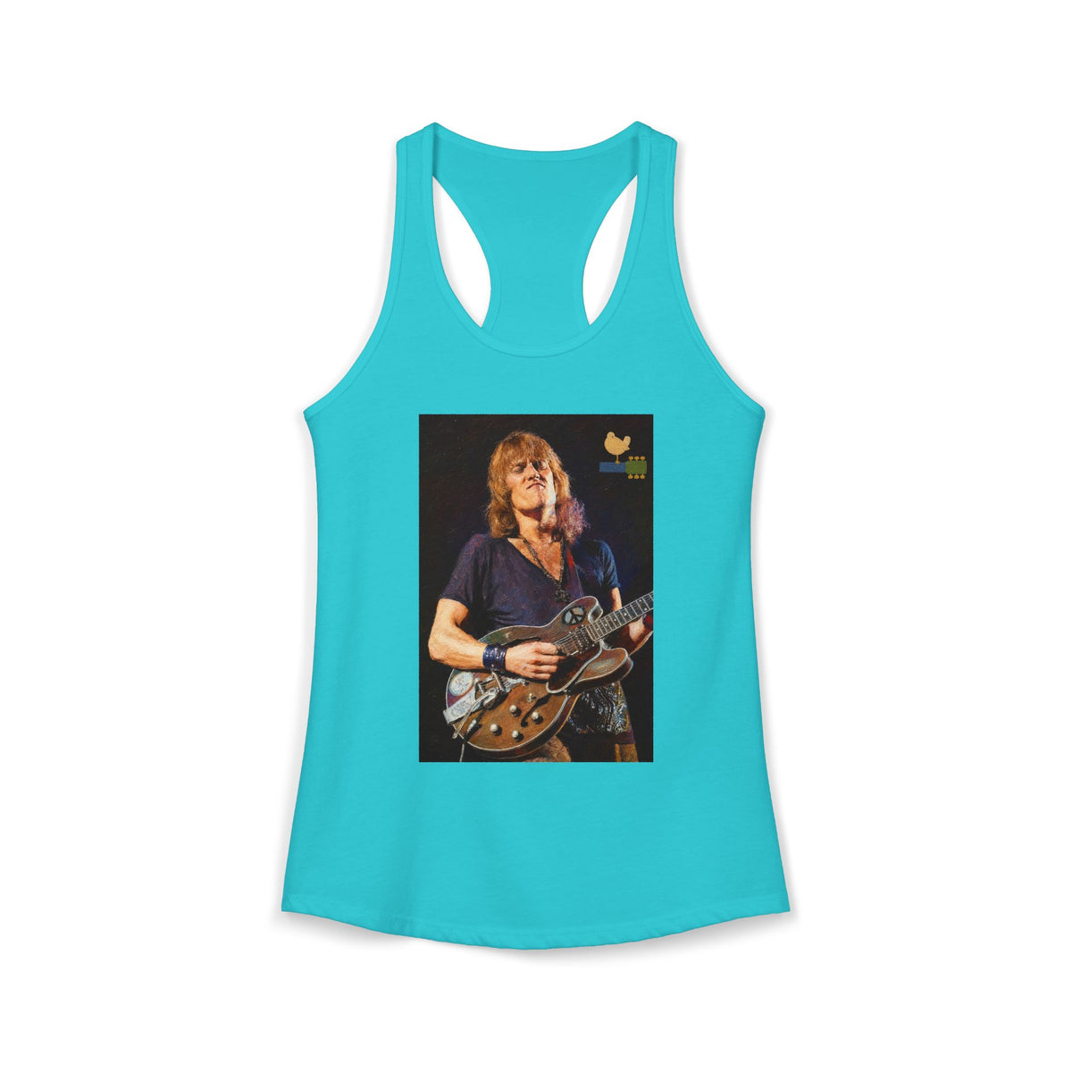 Alvin Lee at Woodstock Women's Racerback Tank