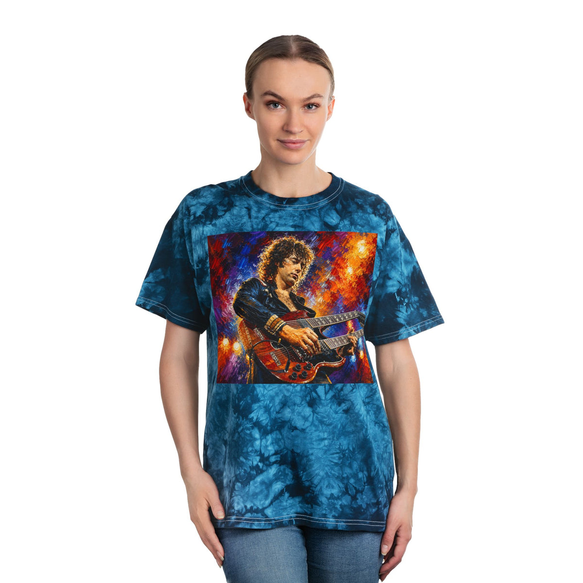 Jimmy Page Tribute Tie Dye T Shirt