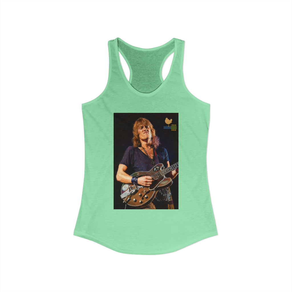 Alvin Lee at Woodstock Women's Racerback Tank