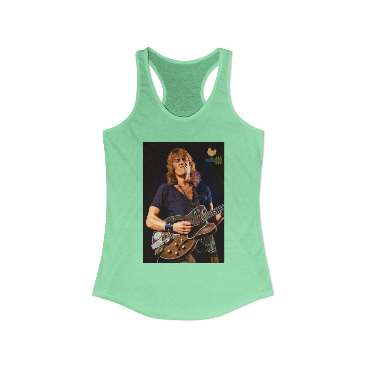 Alvin Lee at Woodstock Women's Racerback Tank