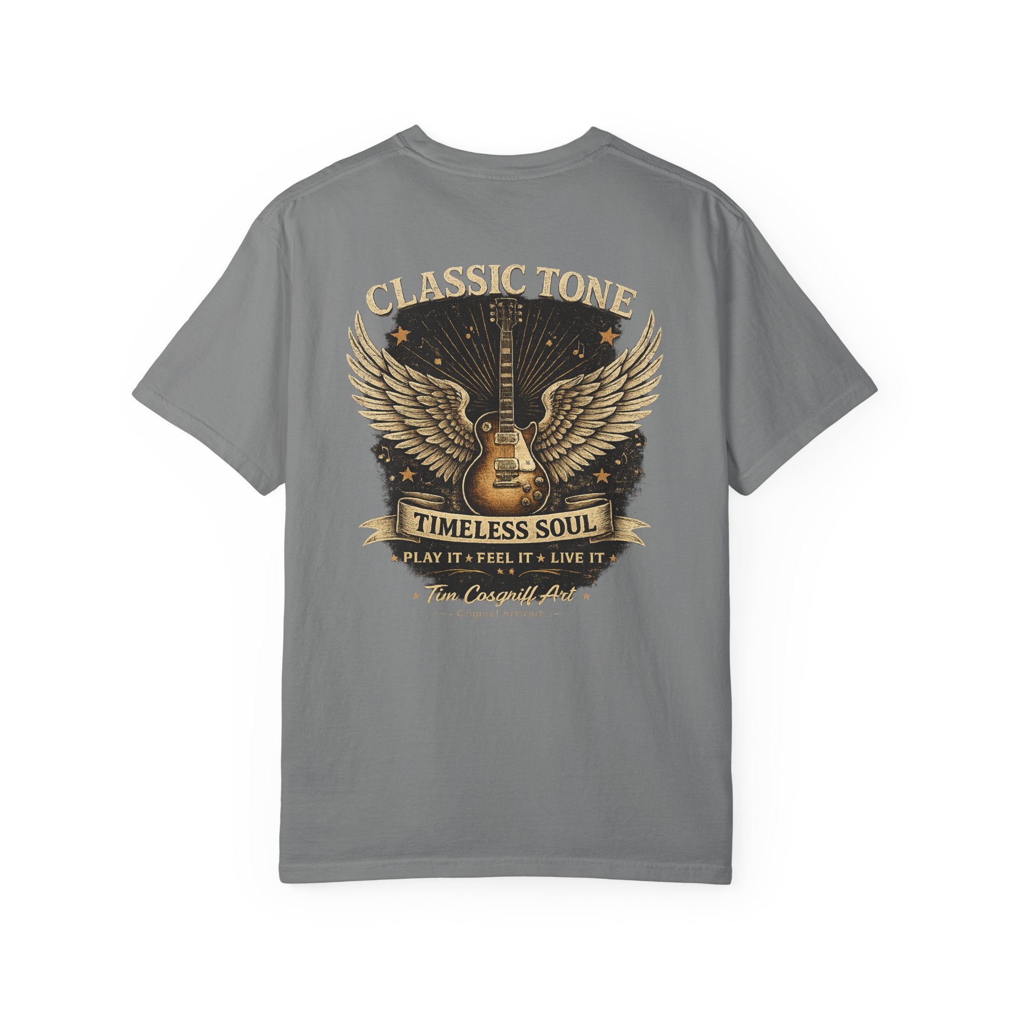 Classic Rock Guitar T-Shirt — "Classic Tone Timeless Soul" Vintage Band Tee