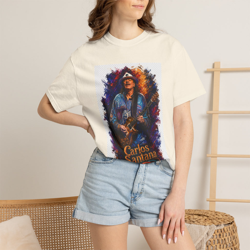 Carlos Santana Guitar  T Shirt