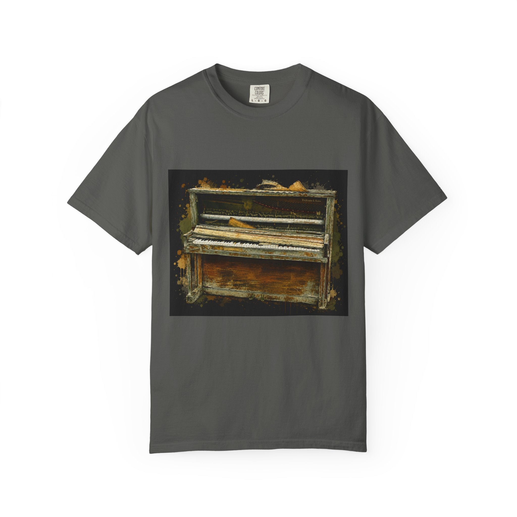 Vintage Piano & Guitar Tee — "Classic Tone Timeless Soul" Graphic T-Shirt
