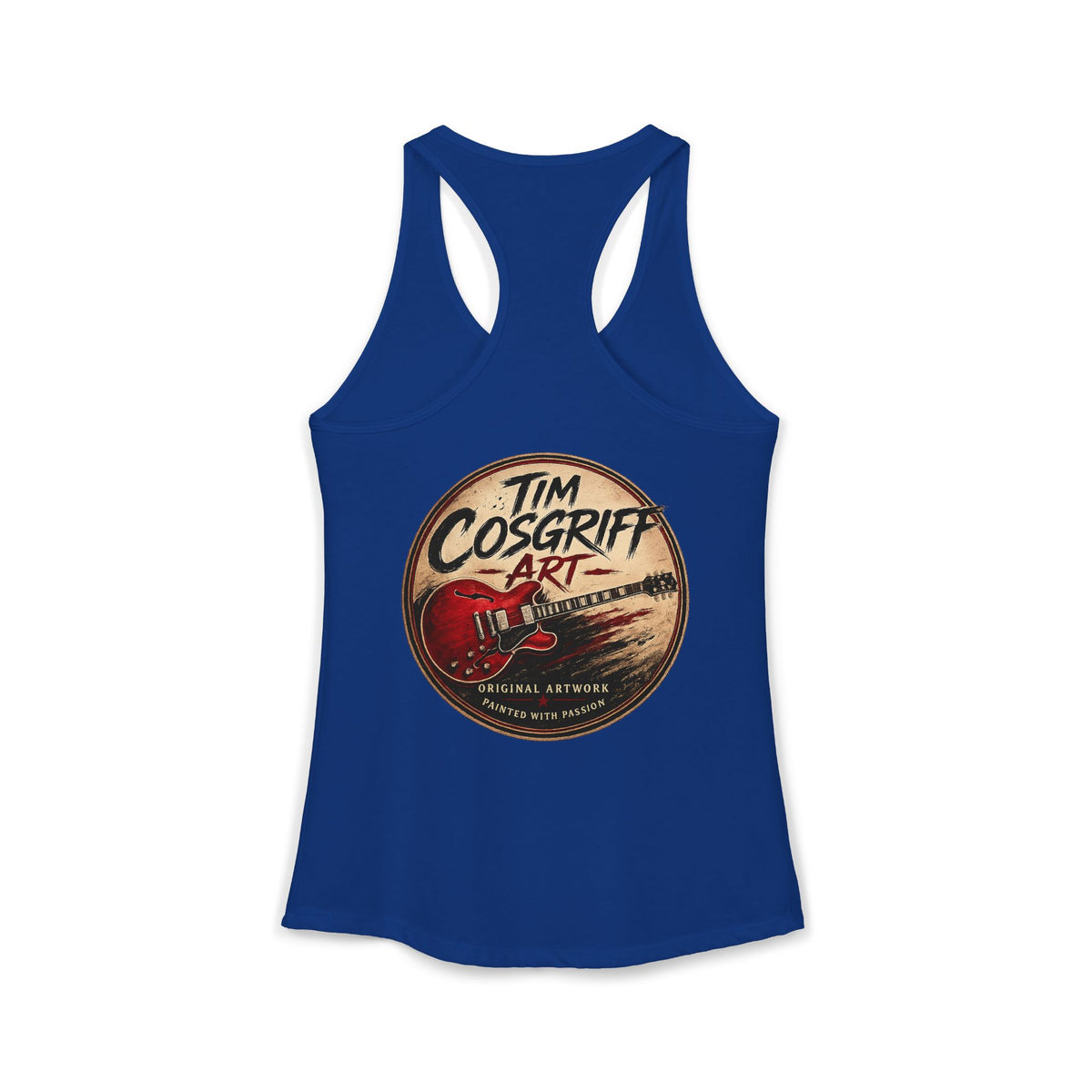 Rock Guitarist Hands on Les Paul Women's Ideal Racerback Tank