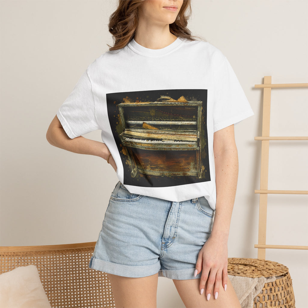 Vintage Piano Original Art T Shirt
