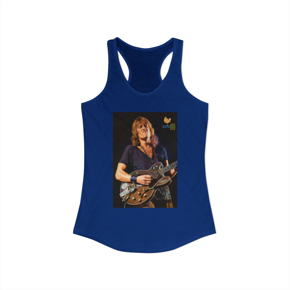 Alvin Lee at Woodstock Women's Racerback Tank