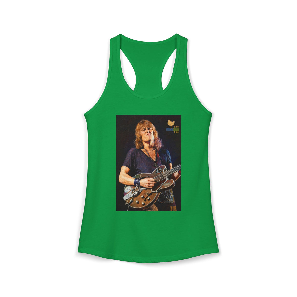 Alvin Lee at Woodstock Women's Racerback Tank