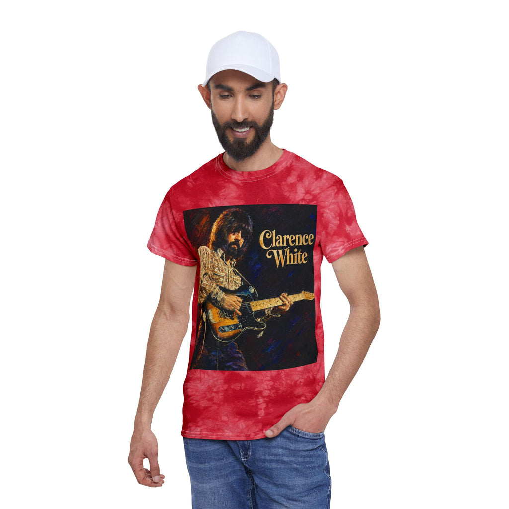 Clarence White with Guitar Tie Dye T Shirt