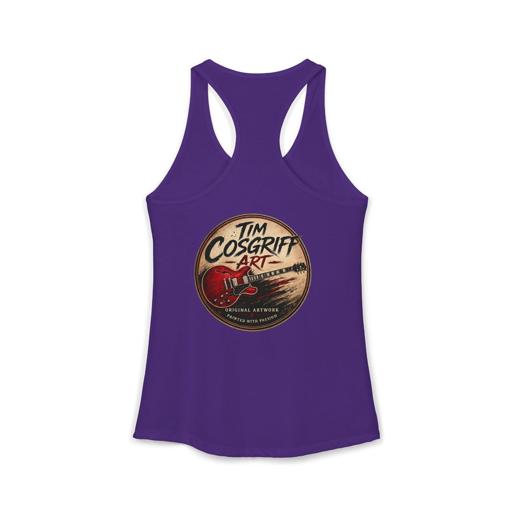 Jimmy Page Guitarist Women's Ideal Racerback Tank