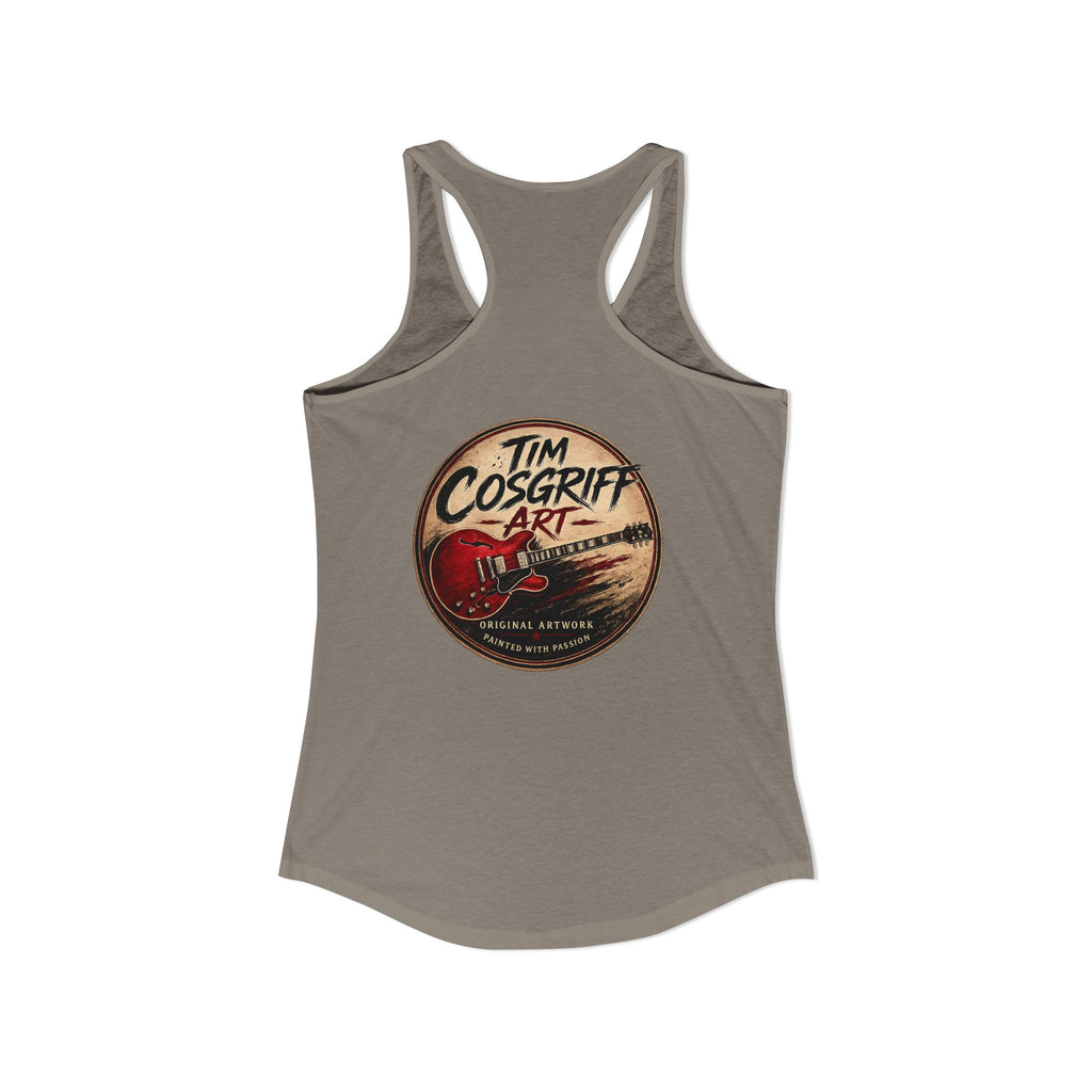 Jimmy Page Guitarist Women's Ideal Racerback Tank