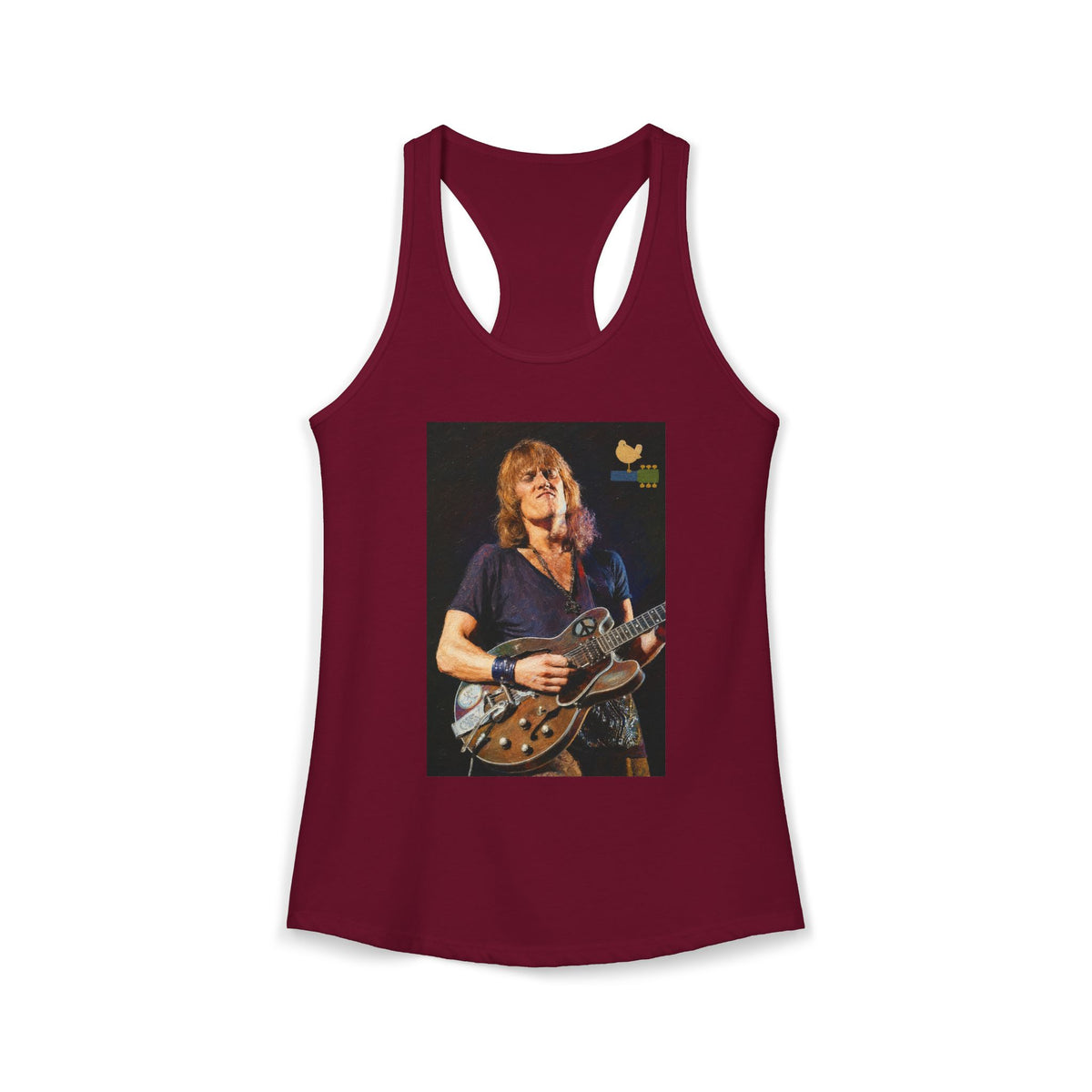 Alvin Lee at Woodstock Women's Racerback Tank