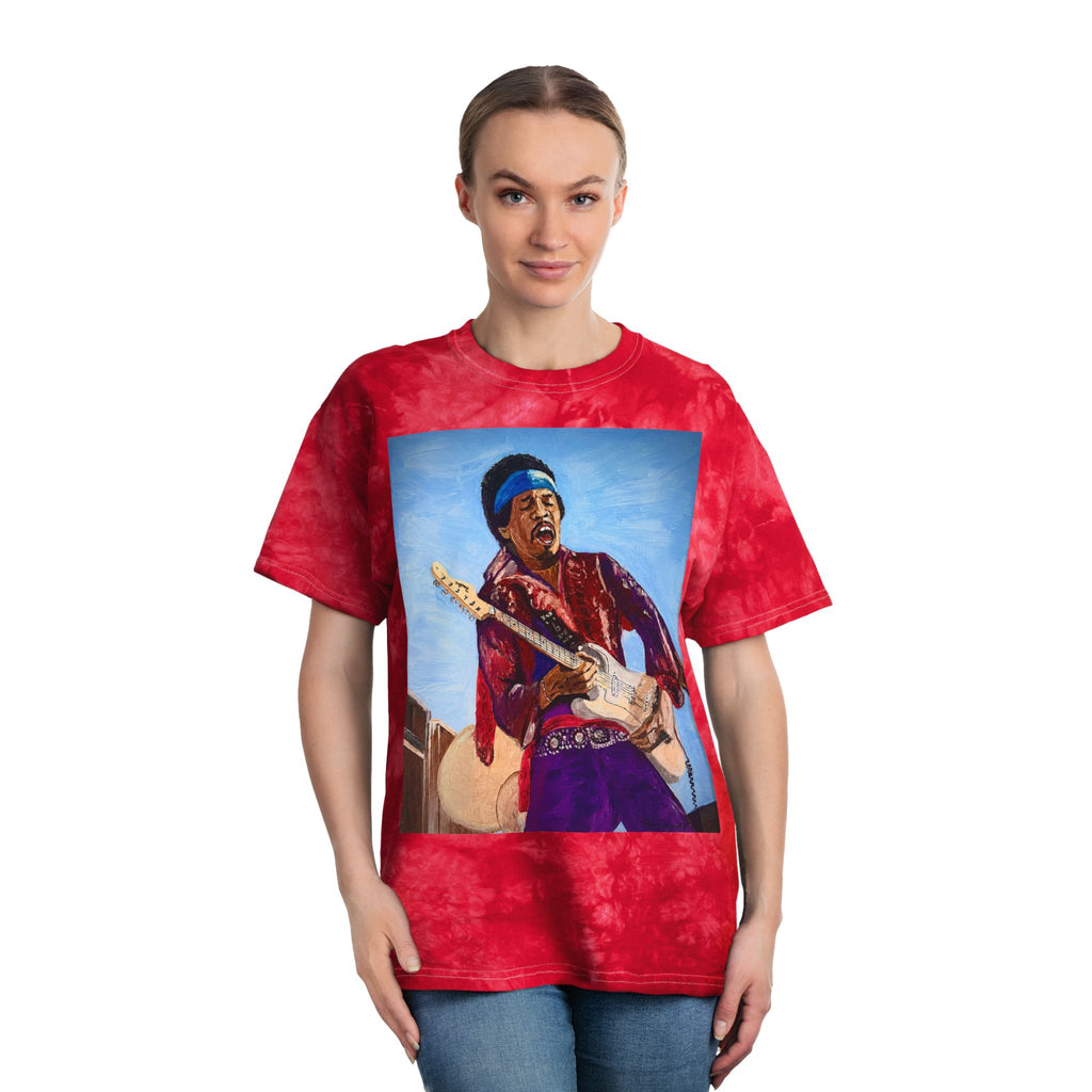 Jimi Hendrix Tribute Tie Dye T Shirt