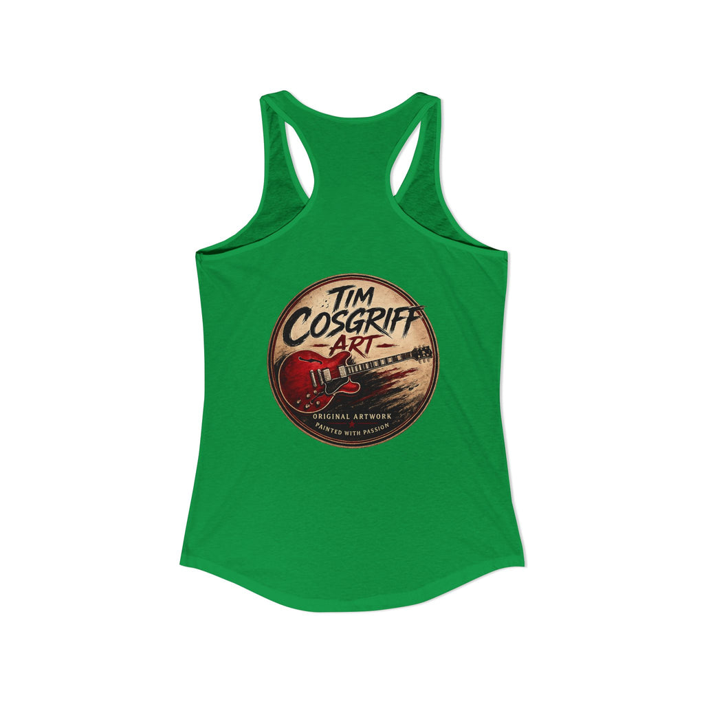 Alvin Lee at Woodstock Women's Racerback Tank