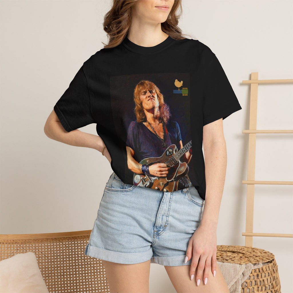 Alvin Lee performing at Woodstock T Shirt