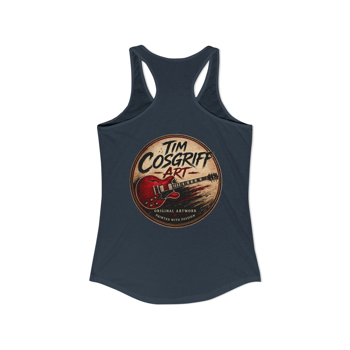 Rock Guitarist Hands on Les Paul Women's Ideal Racerback Tank