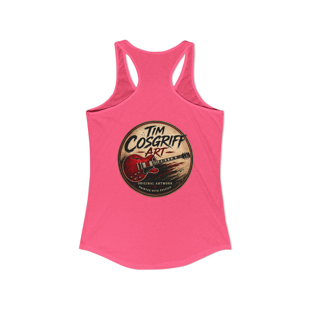Alvin Lee at Woodstock Women's Racerback Tank