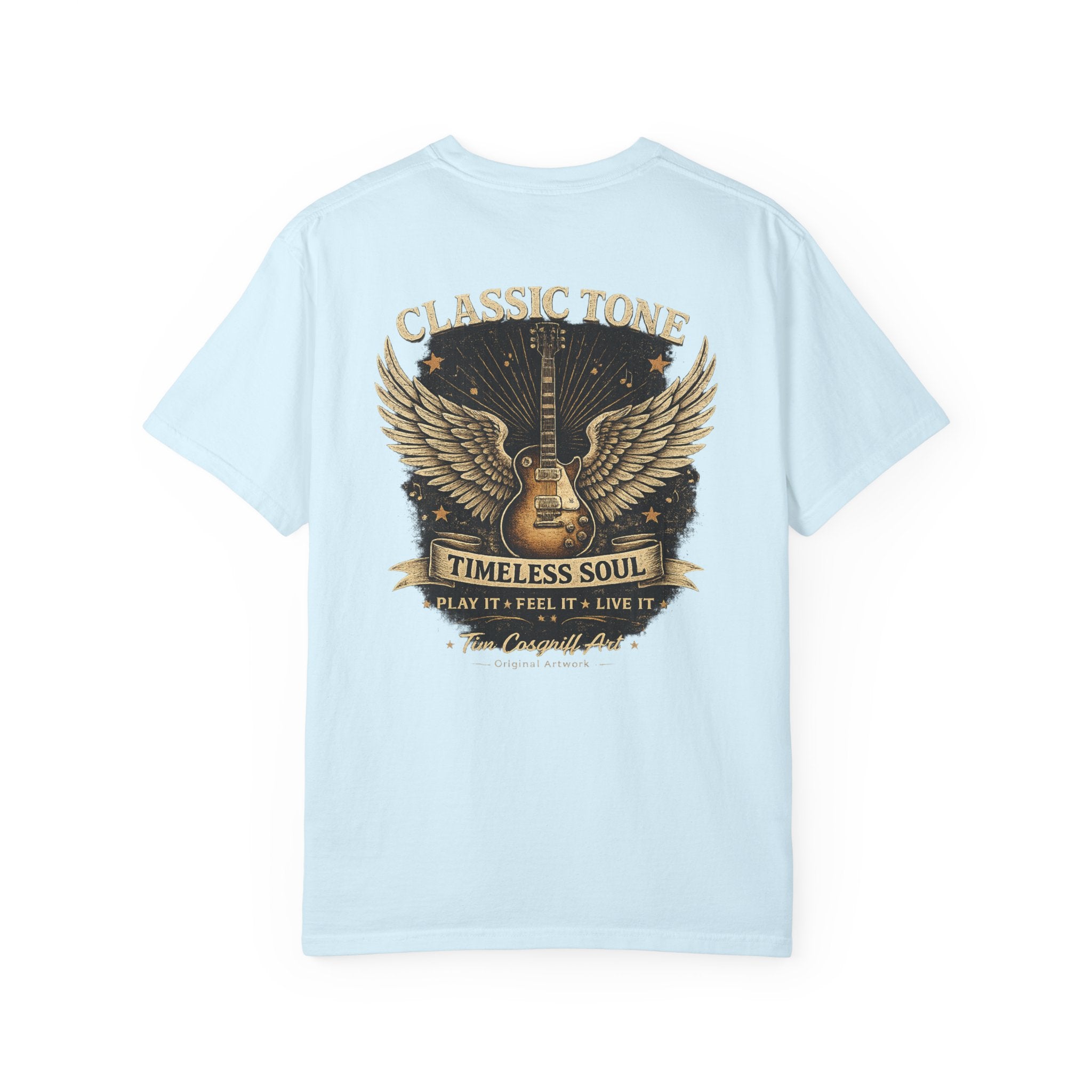 Classic Rock Guitar T-Shirt — "Classic Tone Timeless Soul" Vintage Band Tee