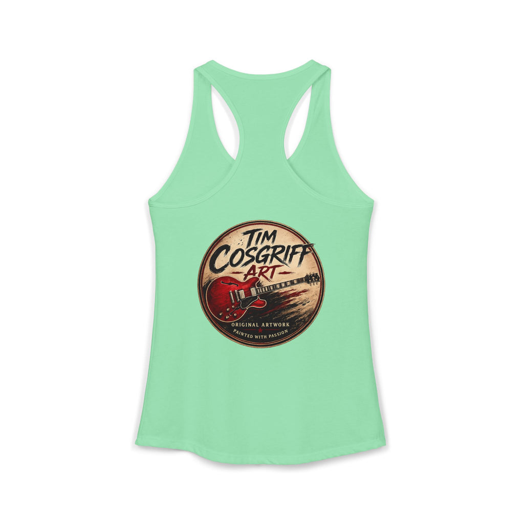 Alvin Lee at Woodstock Women's Racerback Tank