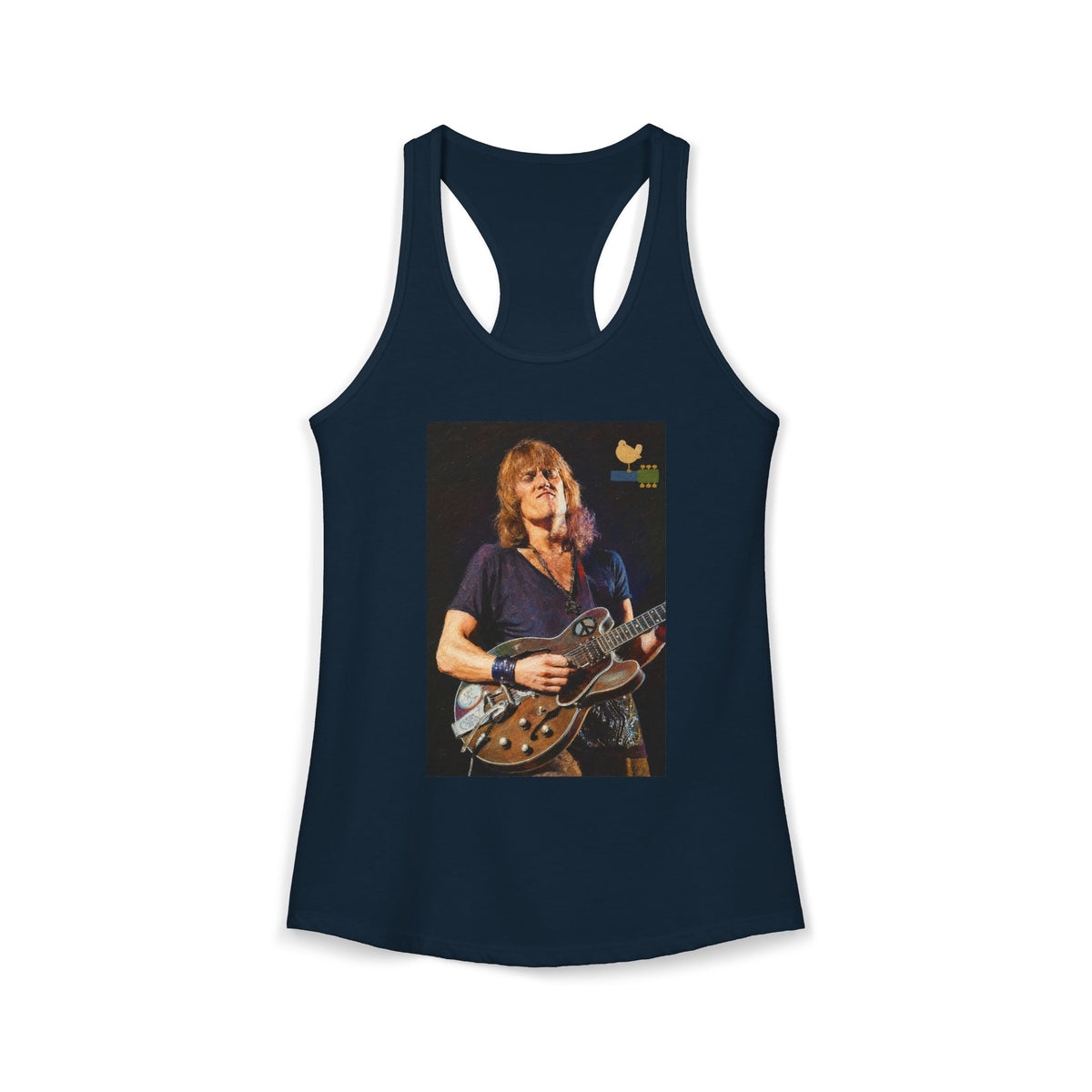 Alvin Lee at Woodstock Women's Racerback Tank