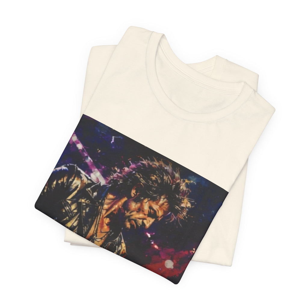 Guitarist Concert Graphic Tee — Vintage Rock Music Band Shirt
