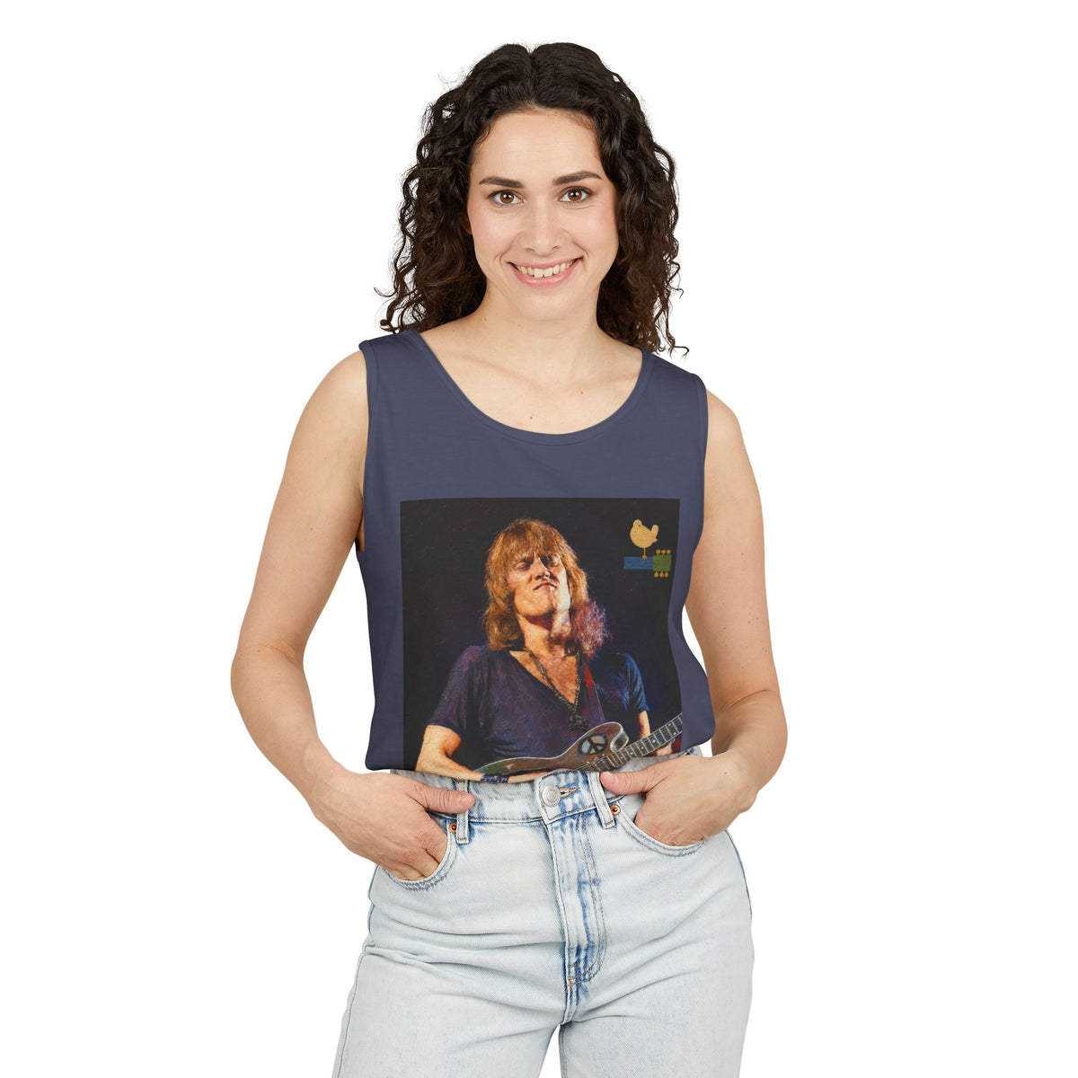 Alvin Lee at Woodstock Tank Top Unisex