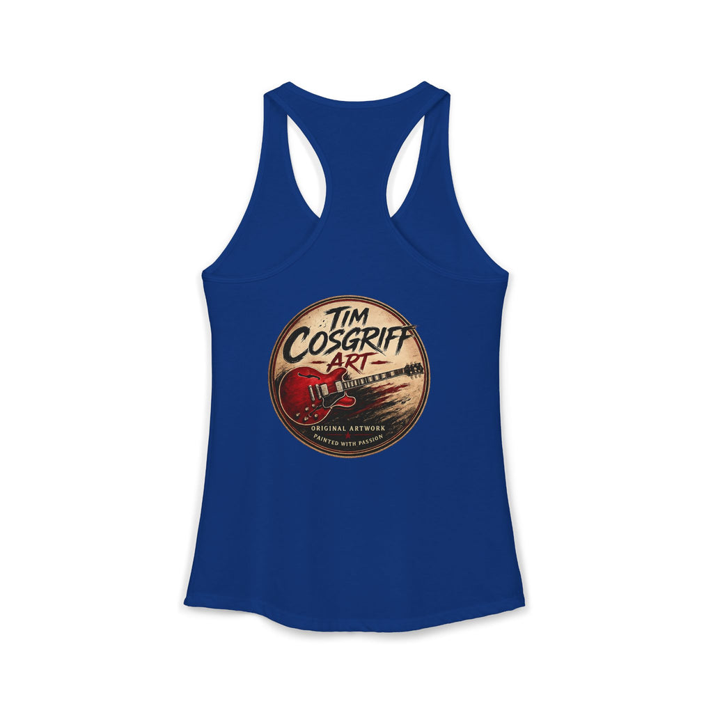 Jimmy Page Guitarist Women's Ideal Racerback Tank