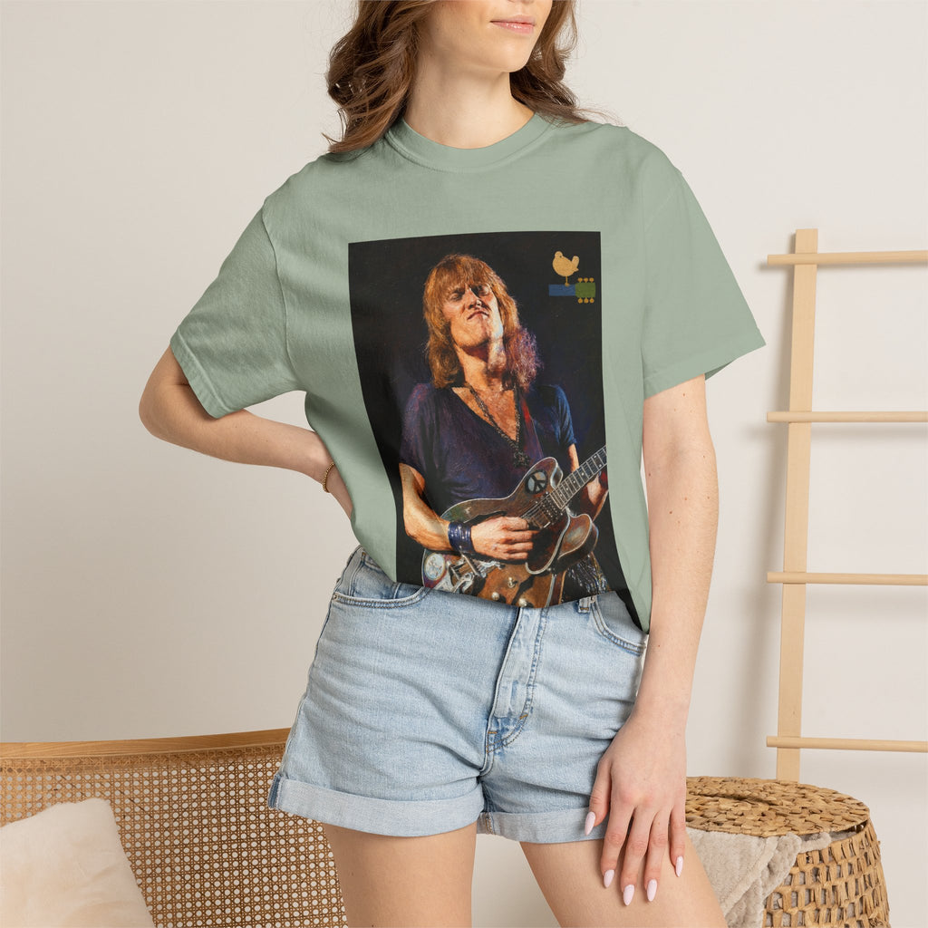 Alvin Lee performing at Woodstock T Shirt
