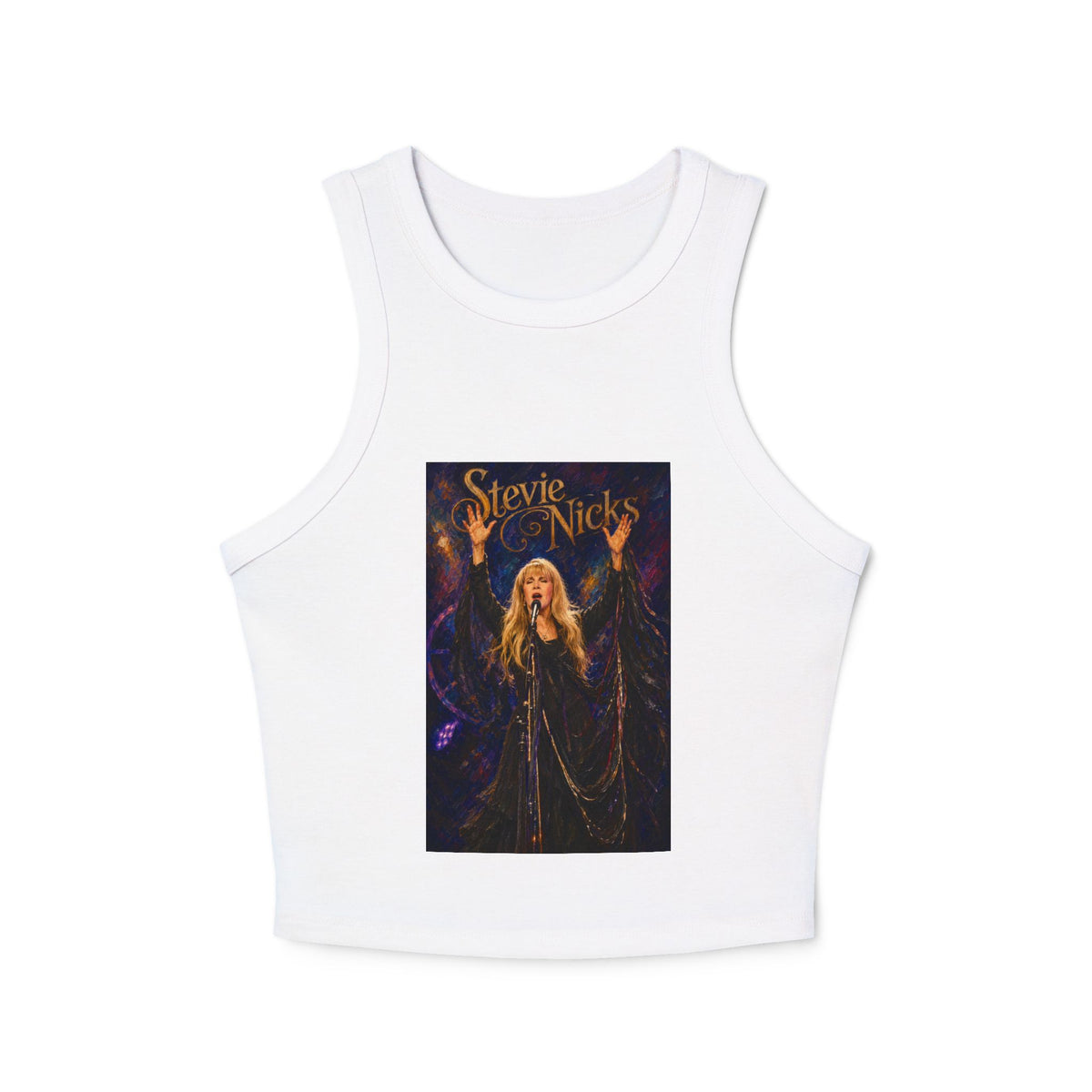 Racer Tank Top Classic Rock Graphic Stevie Nicks