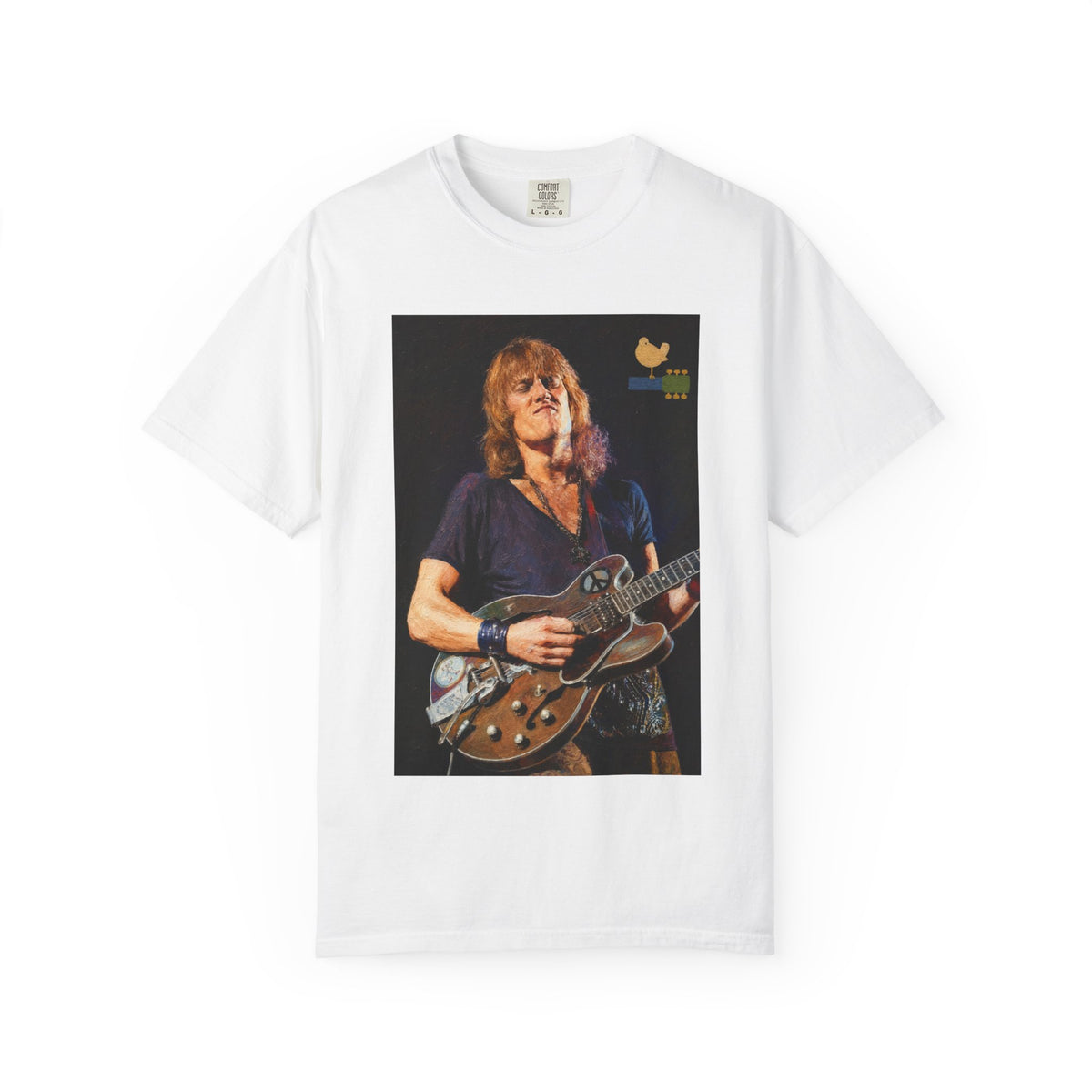 Alvin Lee performing at Woodstock T Shirt