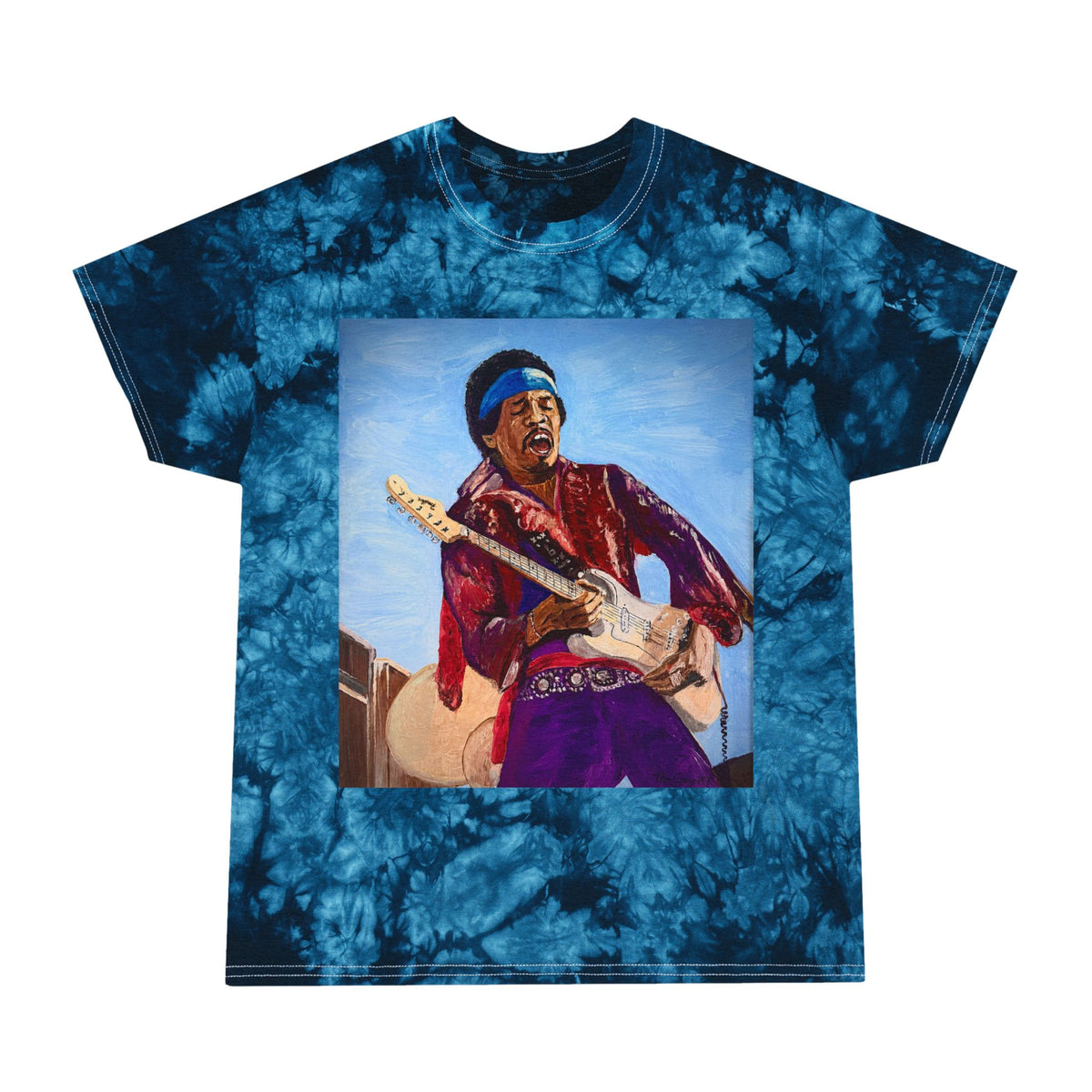 Jimi Hendrix Tribute Tie Dye T Shirt