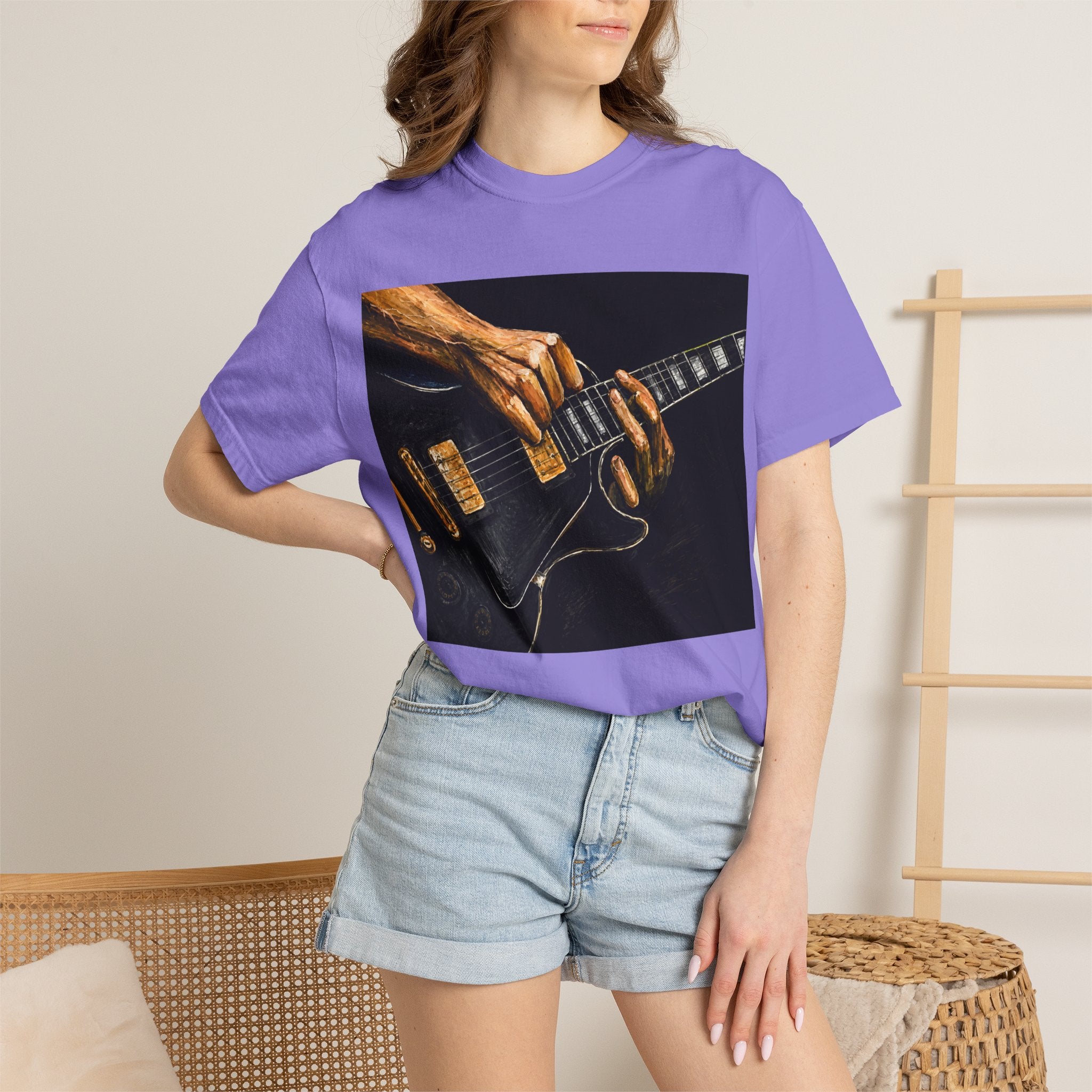 Guitar Vintage Tee — "Classic Tone, Timeless Soul" Rock Music T-Shirt