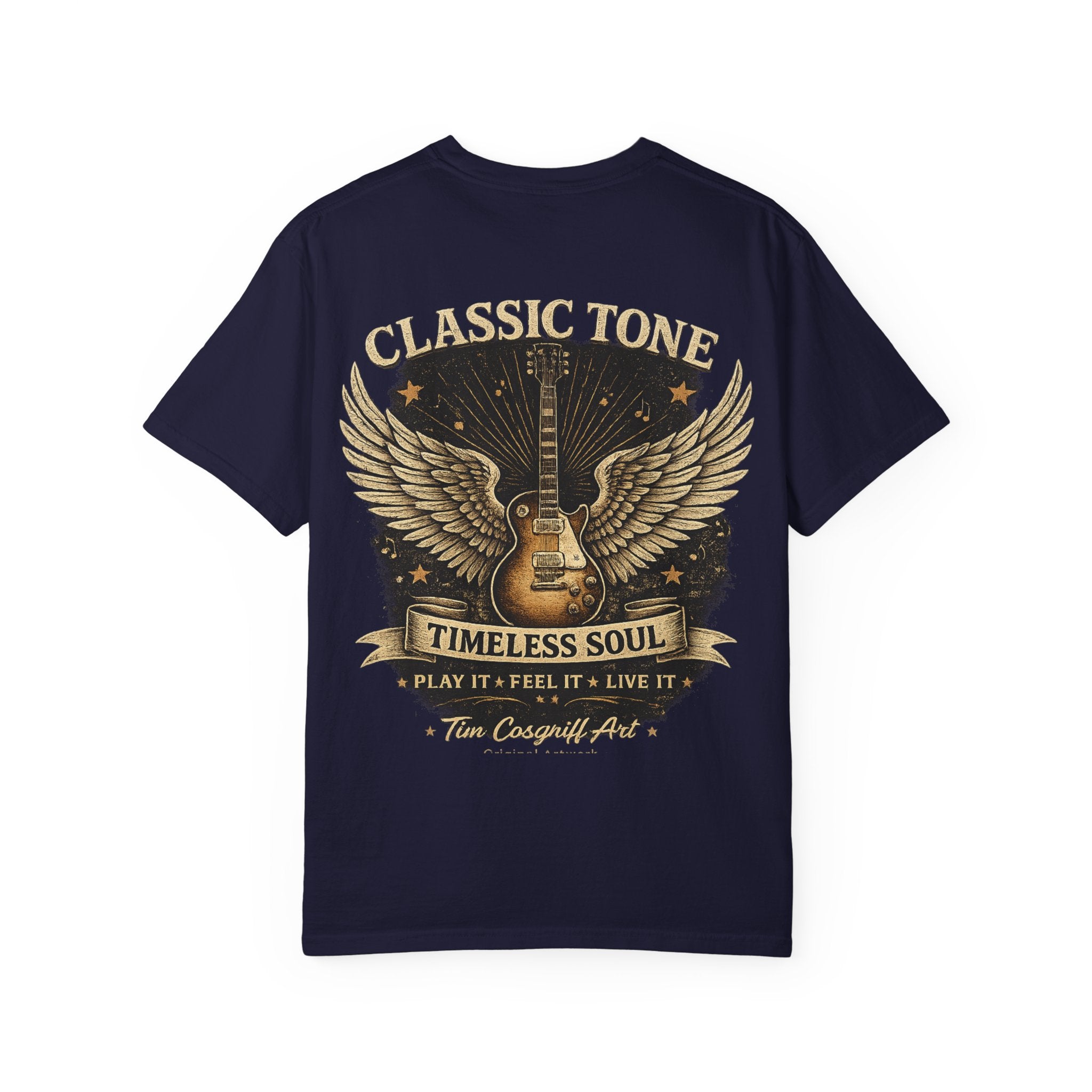Copy of Classic Tone Timeless Soul Guitar T-Shirt — Winged Guitar Rock Tee