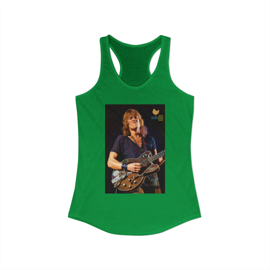 Alvin Lee at Woodstock Women's Racerback Tank