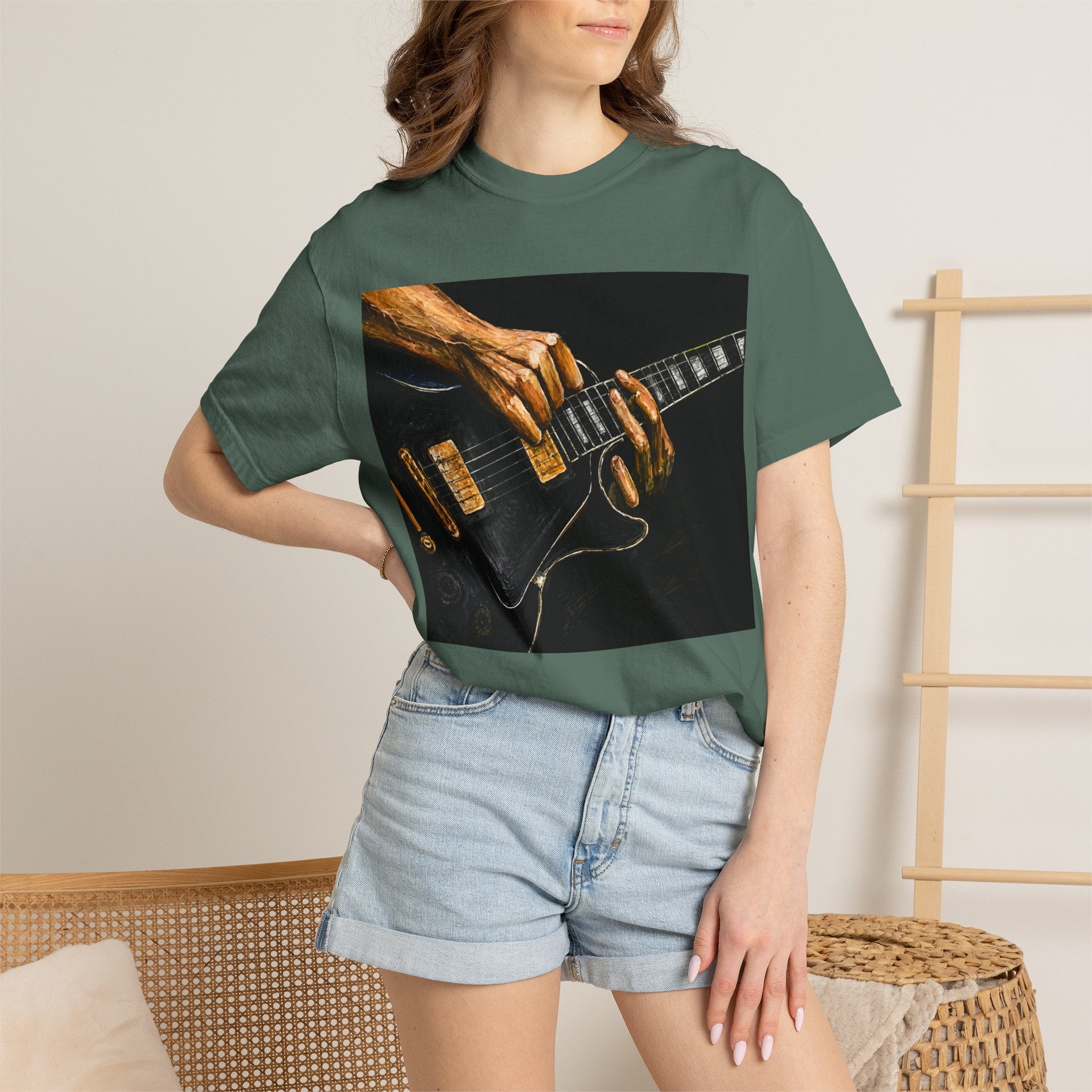 Guitar Vintage Tee — "Classic Tone, Timeless Soul" Rock Music T-Shirt