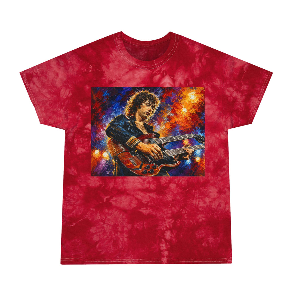 Jimmy Page Tribute Tie Dye T Shirt