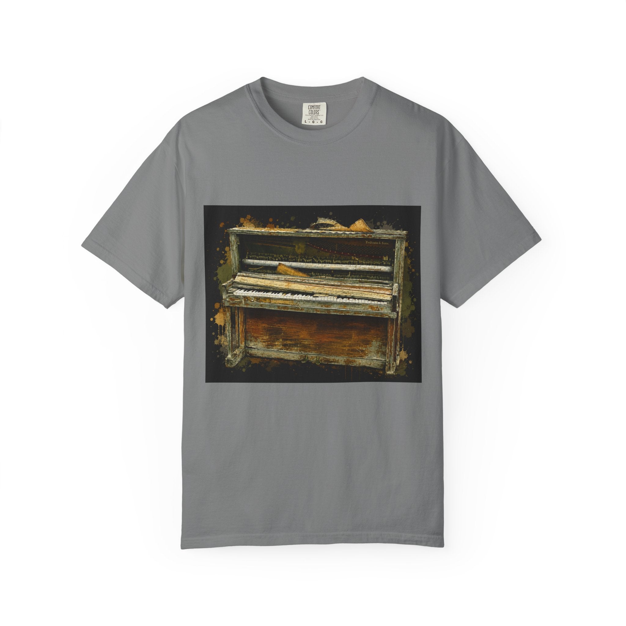 Vintage Piano & Guitar Tee — "Classic Tone Timeless Soul" Graphic T-Shirt