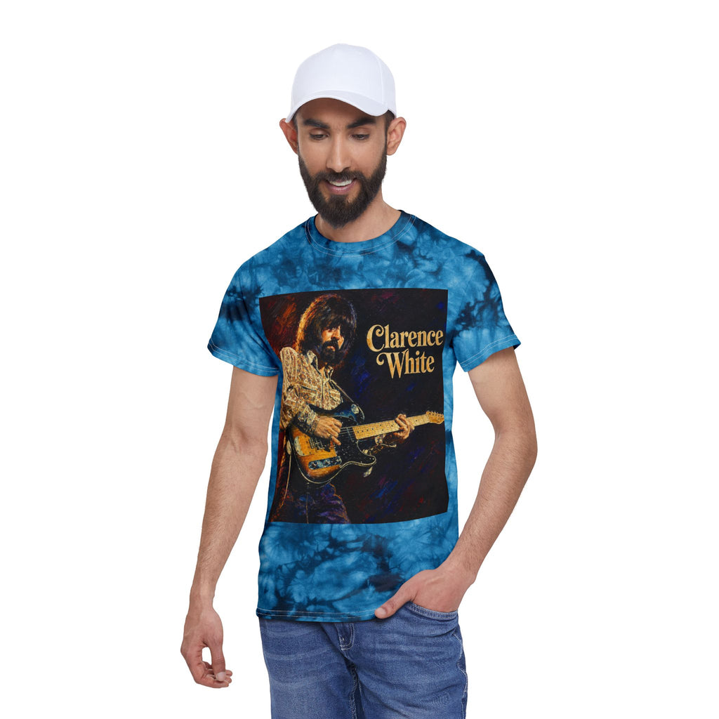 Clarence White with Guitar Tie Dye T Shirt