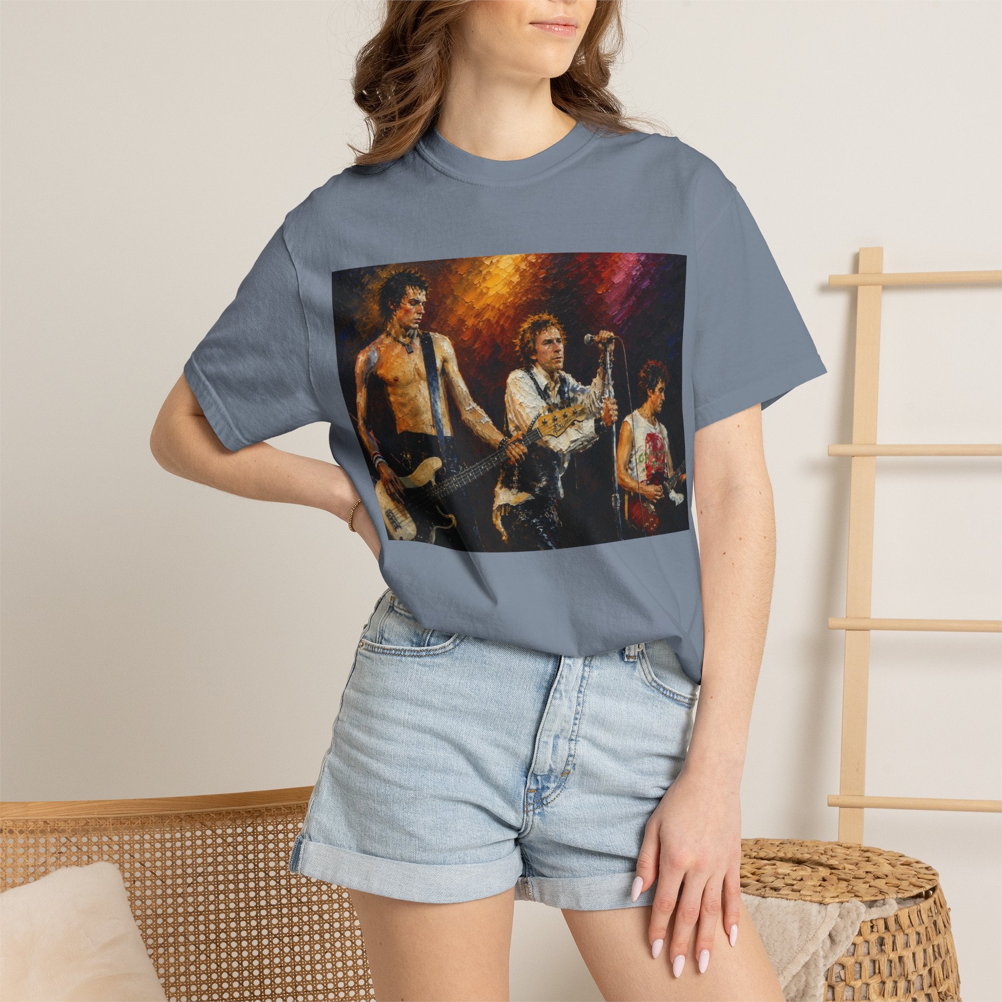 Punk Rock T‑Shirt  Retro Rock Band Photo Tee