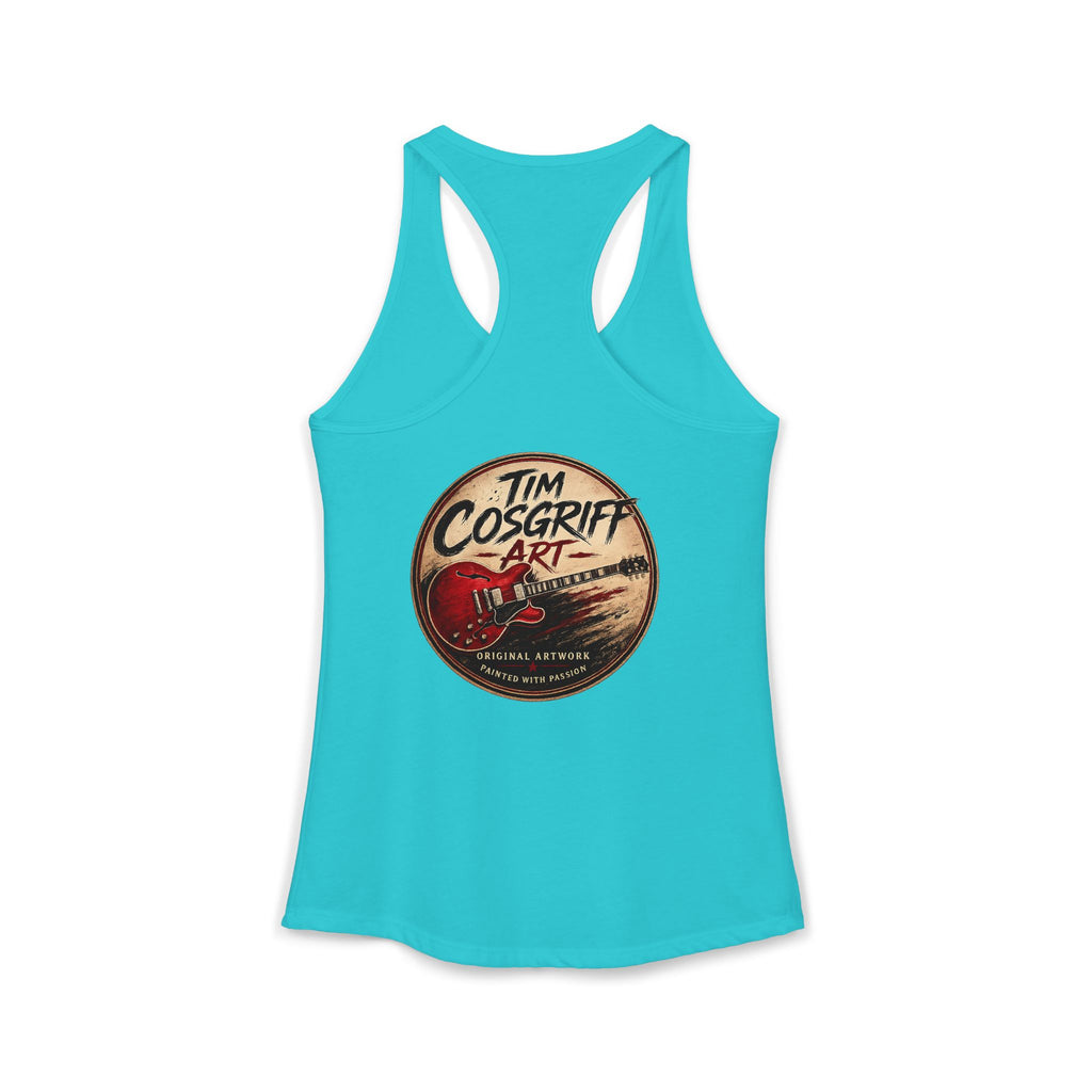Jimmy Page Guitarist Women's Ideal Racerback Tank