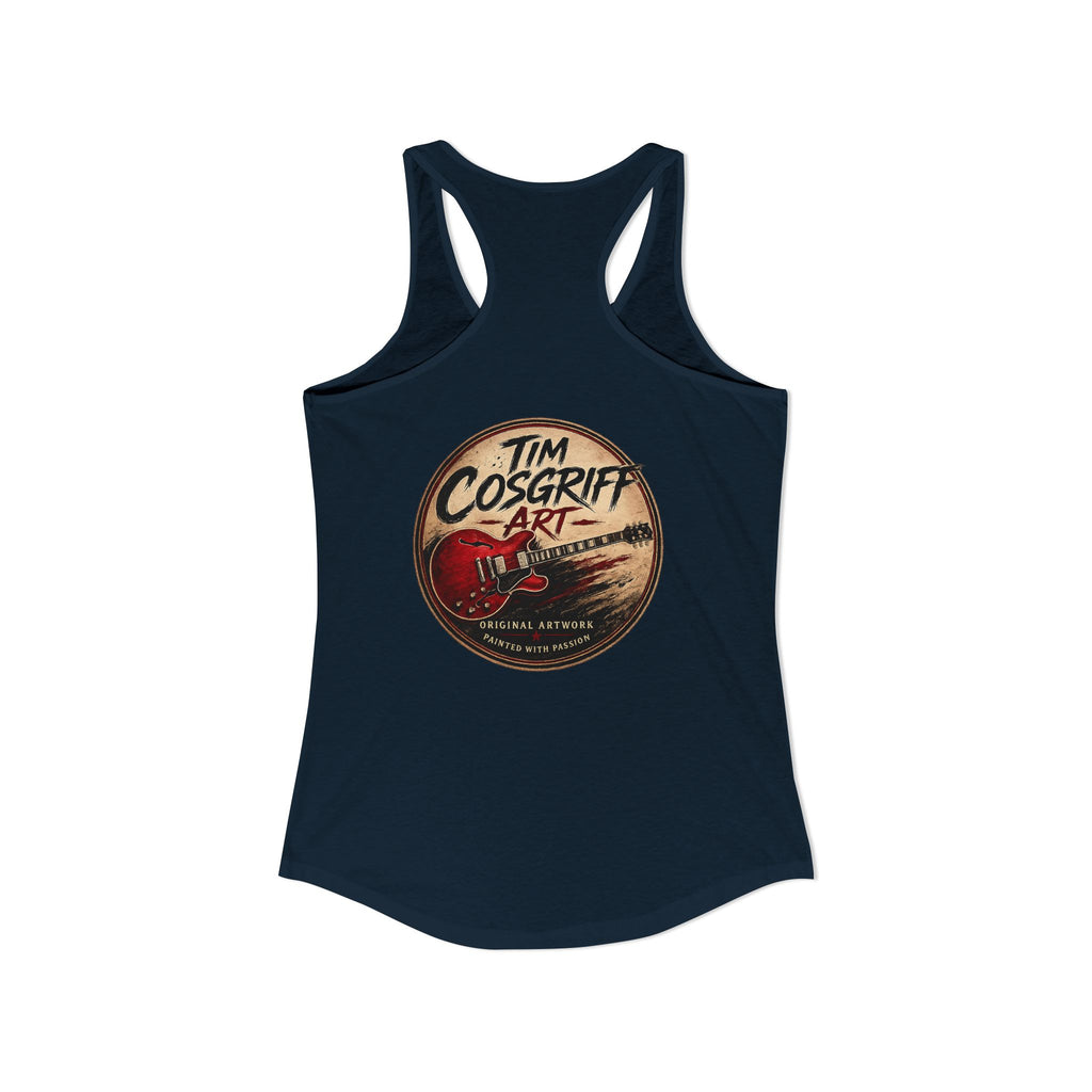 Jimmy Page Guitarist Women's Ideal Racerback Tank