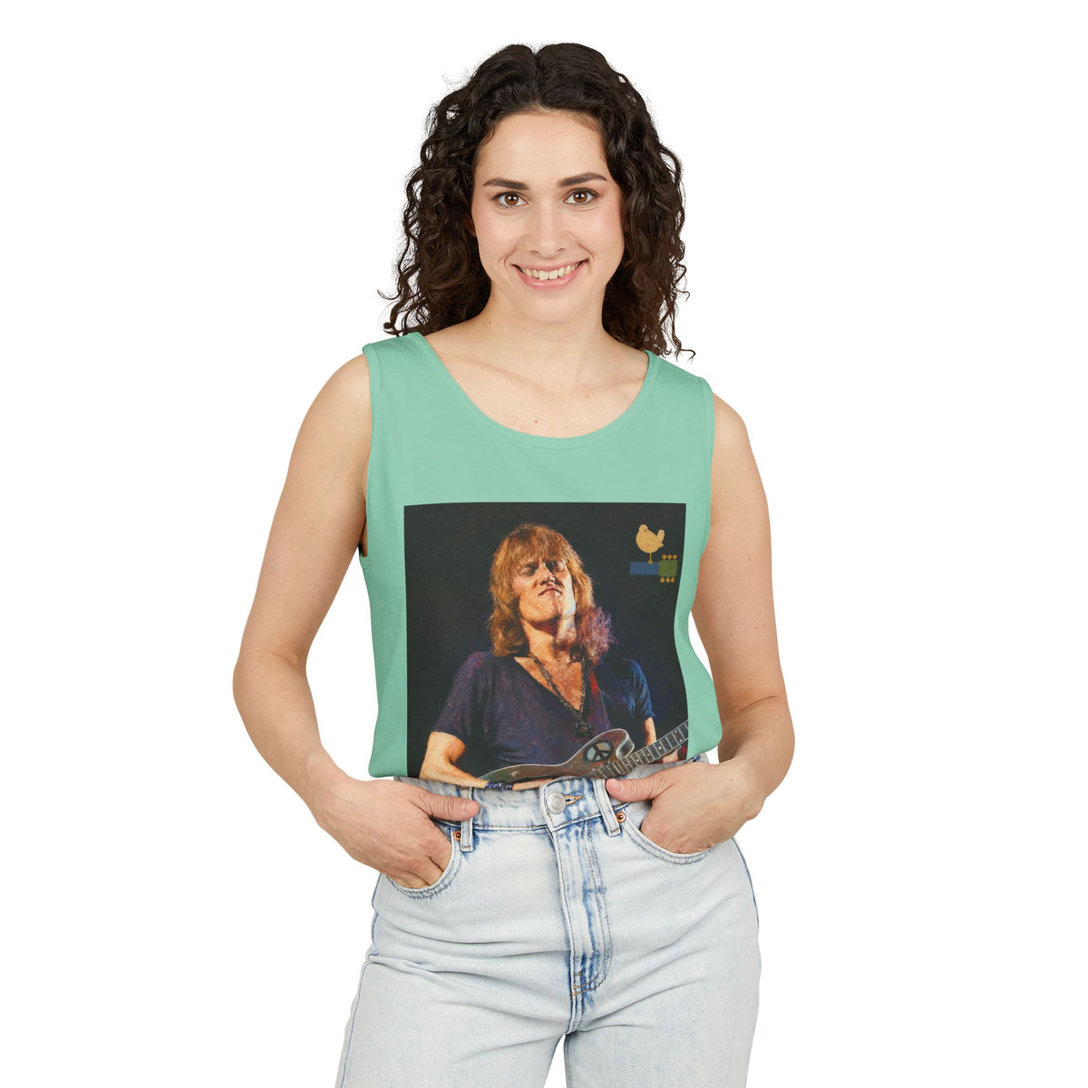 Alvin Lee at Woodstock Tank Top Unisex
