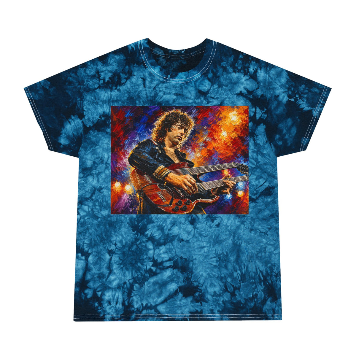 Jimmy Page Tribute Tie Dye T Shirt
