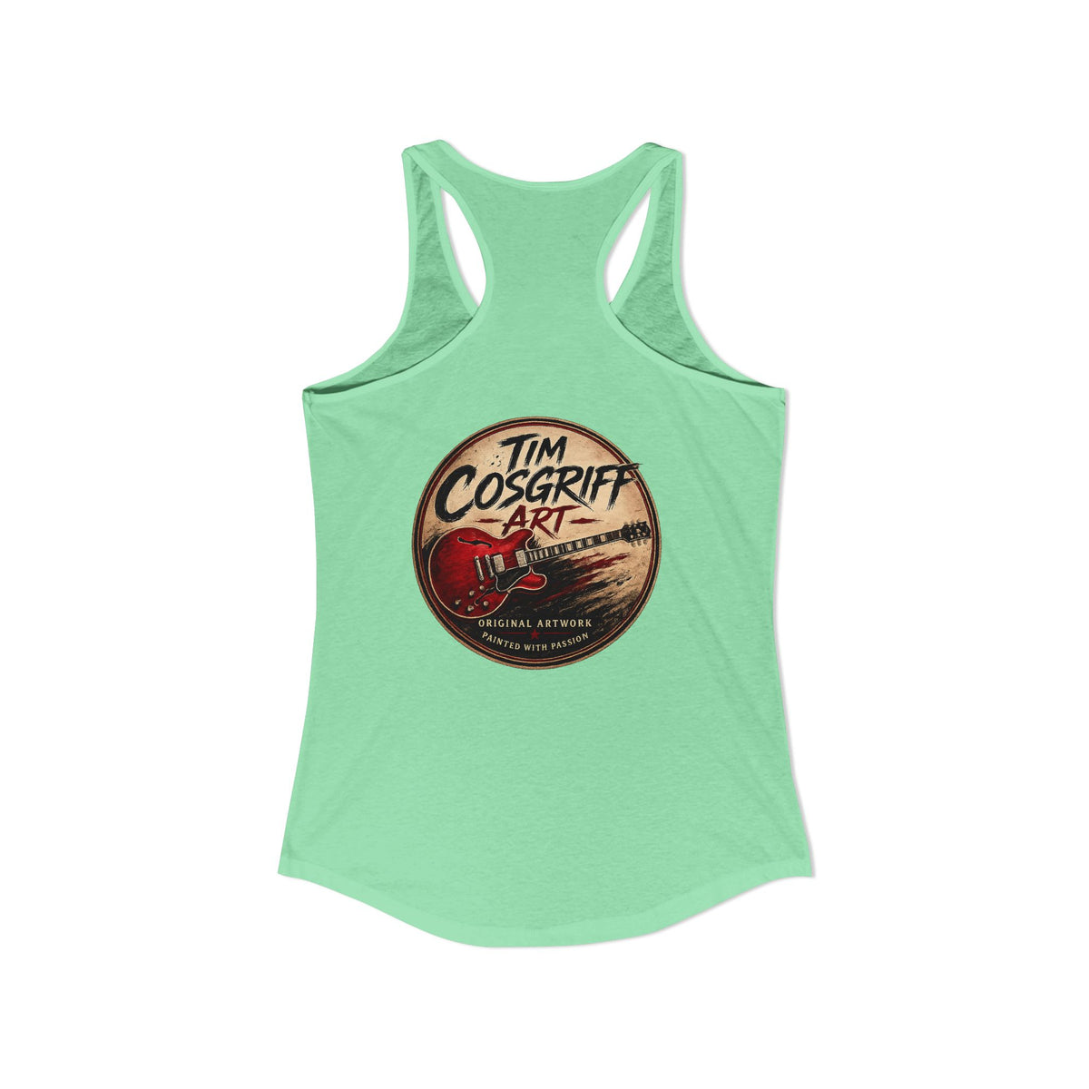 Jimmy Page Guitarist Women's Ideal Racerback Tank